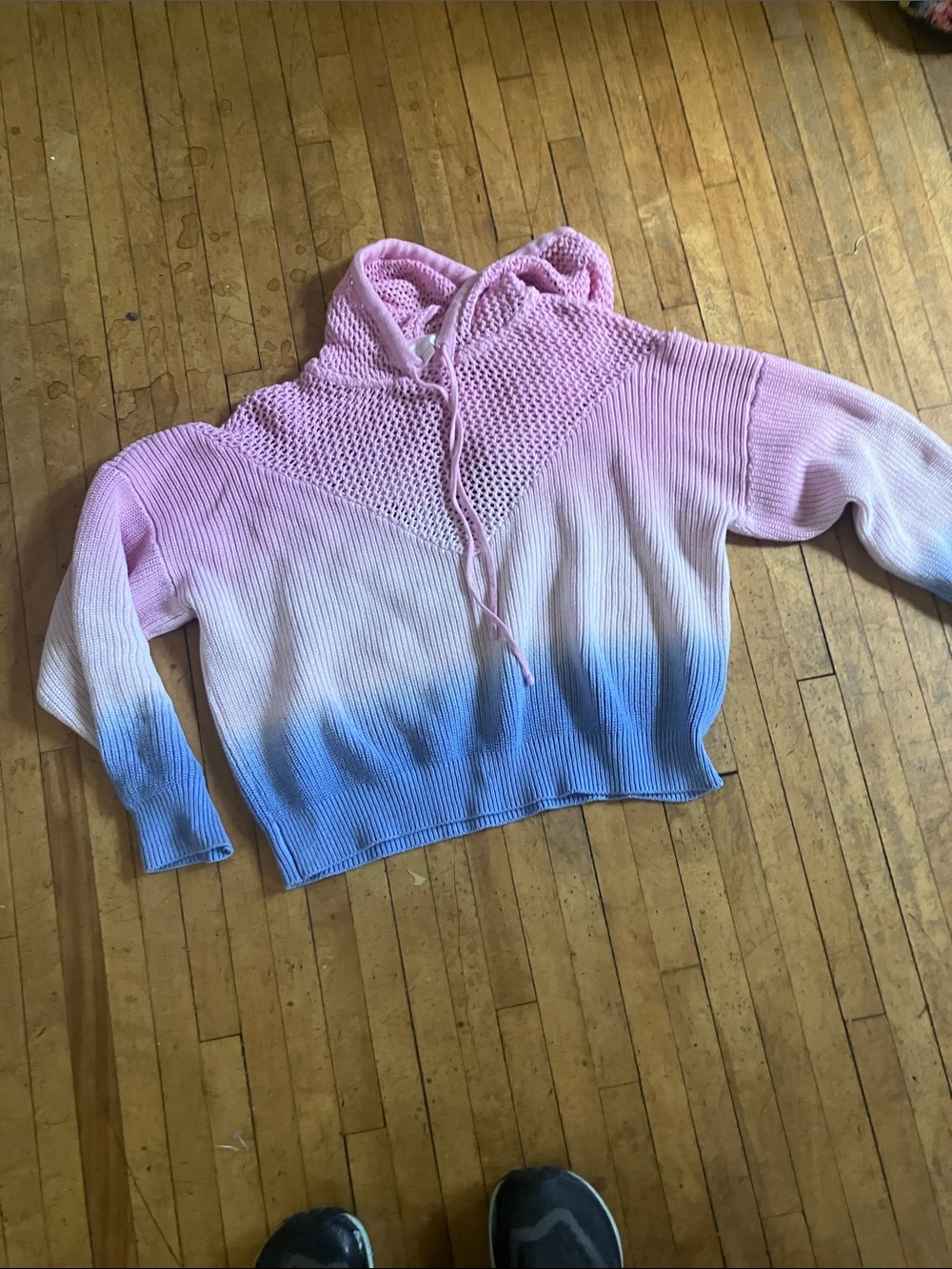 Spiritual Gangster Pink Crochet Hoodie